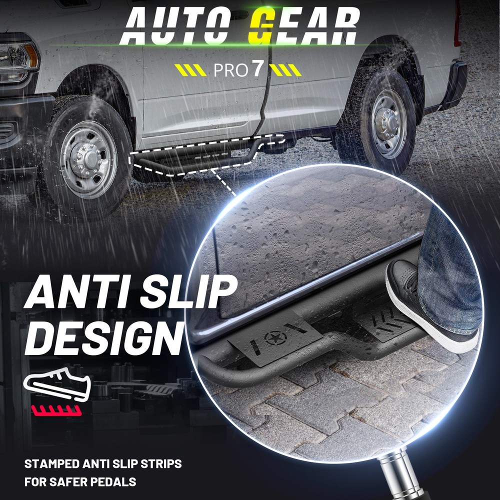 Sides Step Nerf Bars Running Boards For 2009-2018 Dodge Ram 1500 Regular Cab