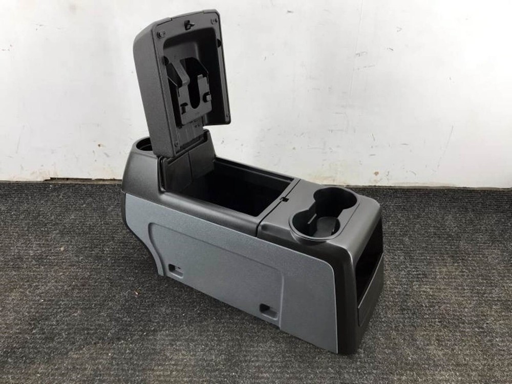 2011-2014 Ford F150 Pickup Front Floor Center Console Column Shift Gray Black