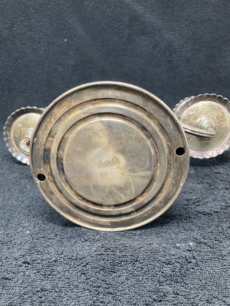 friedman silver co 3 light candle holder