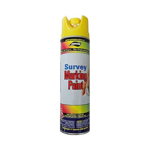 Aervoe Survey Grade Yellow Inverted Marking Paint 202