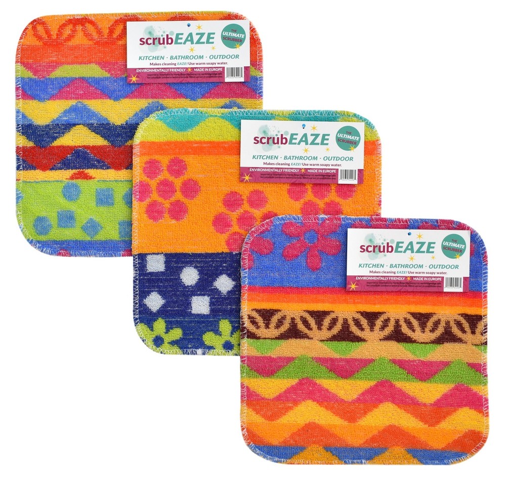 3 PCS Multipurpose Scrubber, XL Super Size, Kitchen, Dish, Pot, Pan, Non-Scratch