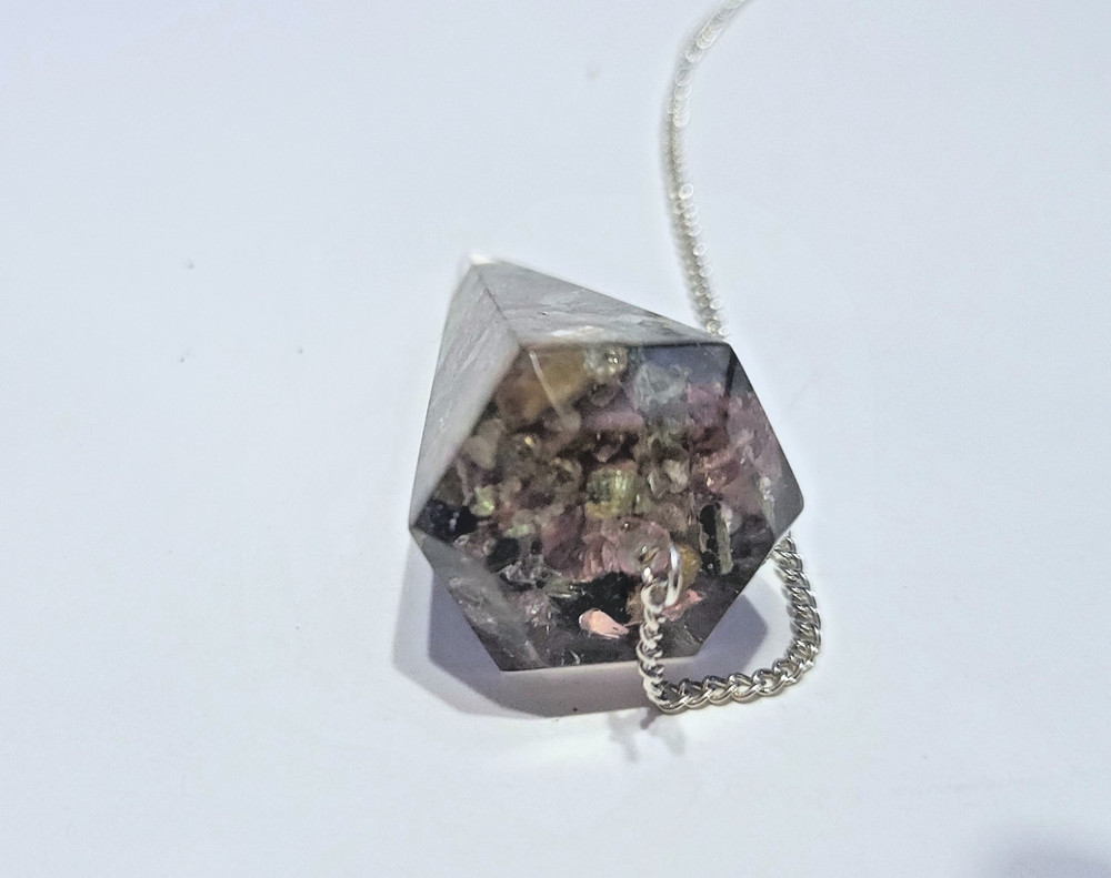 Vintage Mixed Tourmaline Pendulum for Dowsing