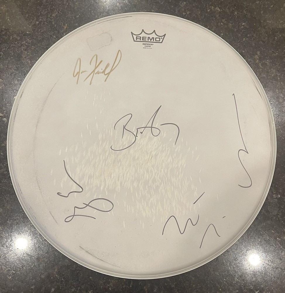 A PERFECT CIRCLE - Band Signed/Show Used Drum Head
