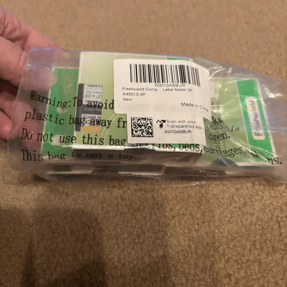 3 DYMO D1 Compatible A45013 Label Tape Refills *New*