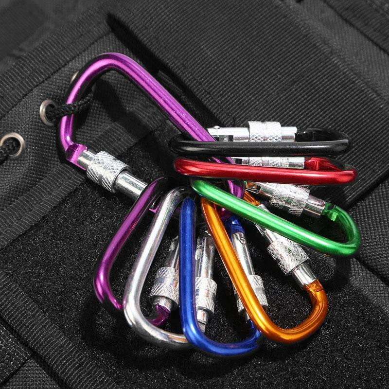 MINI D HOOK/CLIP packs Carabiner aluminum lock FOR backpacks/purses/hand bags
