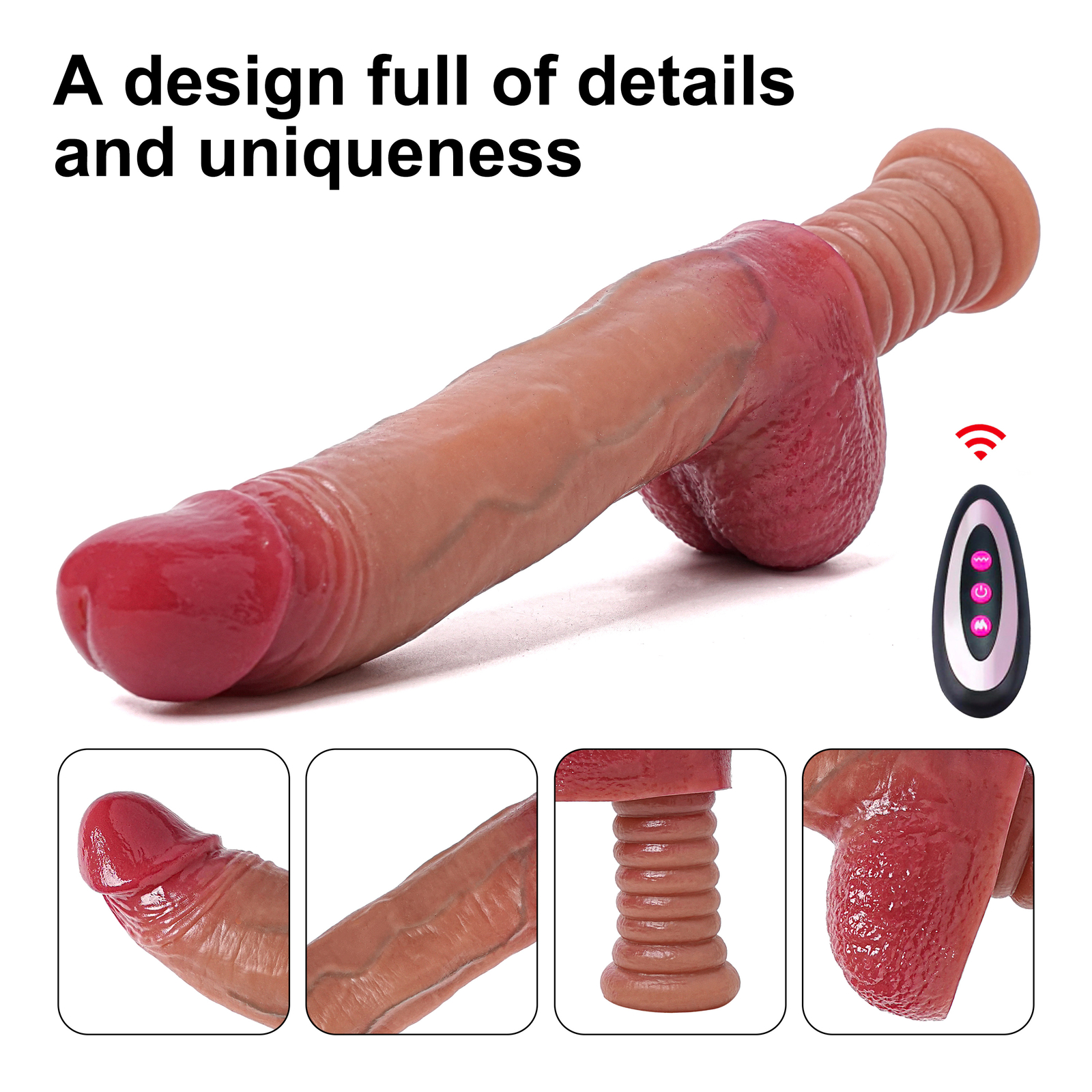 Automatic 5 Thrusting Dildo Sex Machine for Women Hands-Free Sex Toys Heating US
