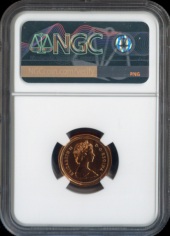 1984 Canada Small Cent NGC MS67 RD MAC - Quality
