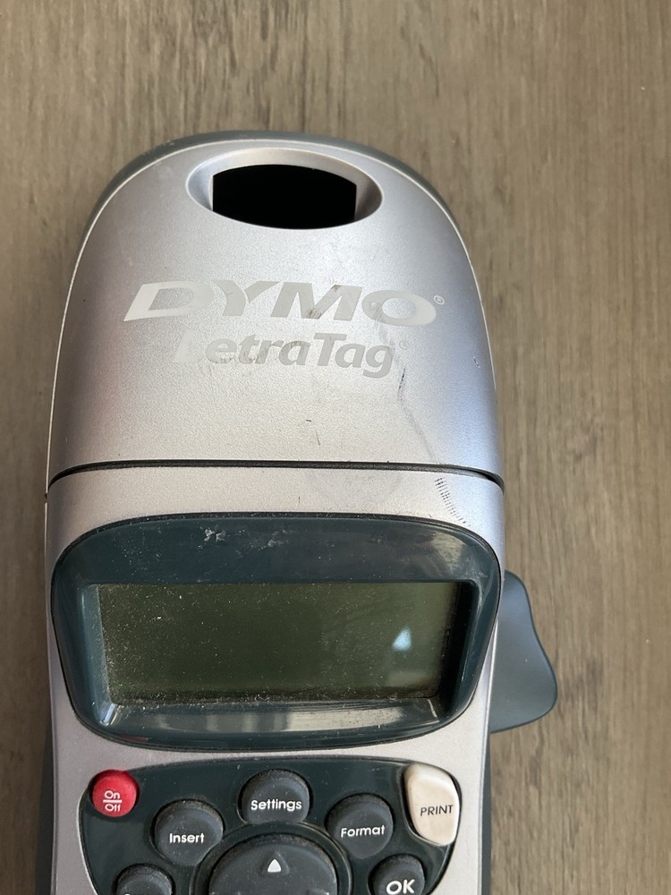 DYMO Portable Printer Handheld Label Maker Black Silver Letratag