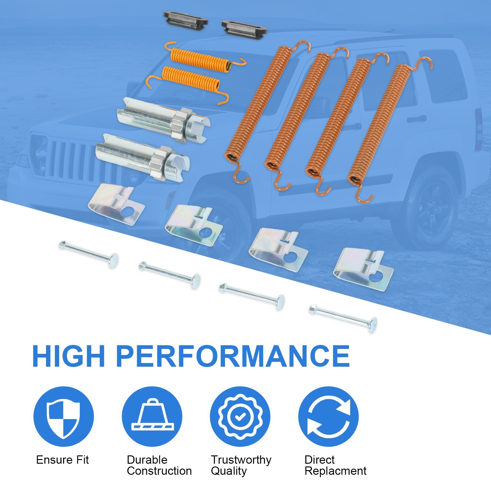 For Jeep Liberty 2008-2012 18K1773 Gold Rear Parking Brake Hardware Kit Set