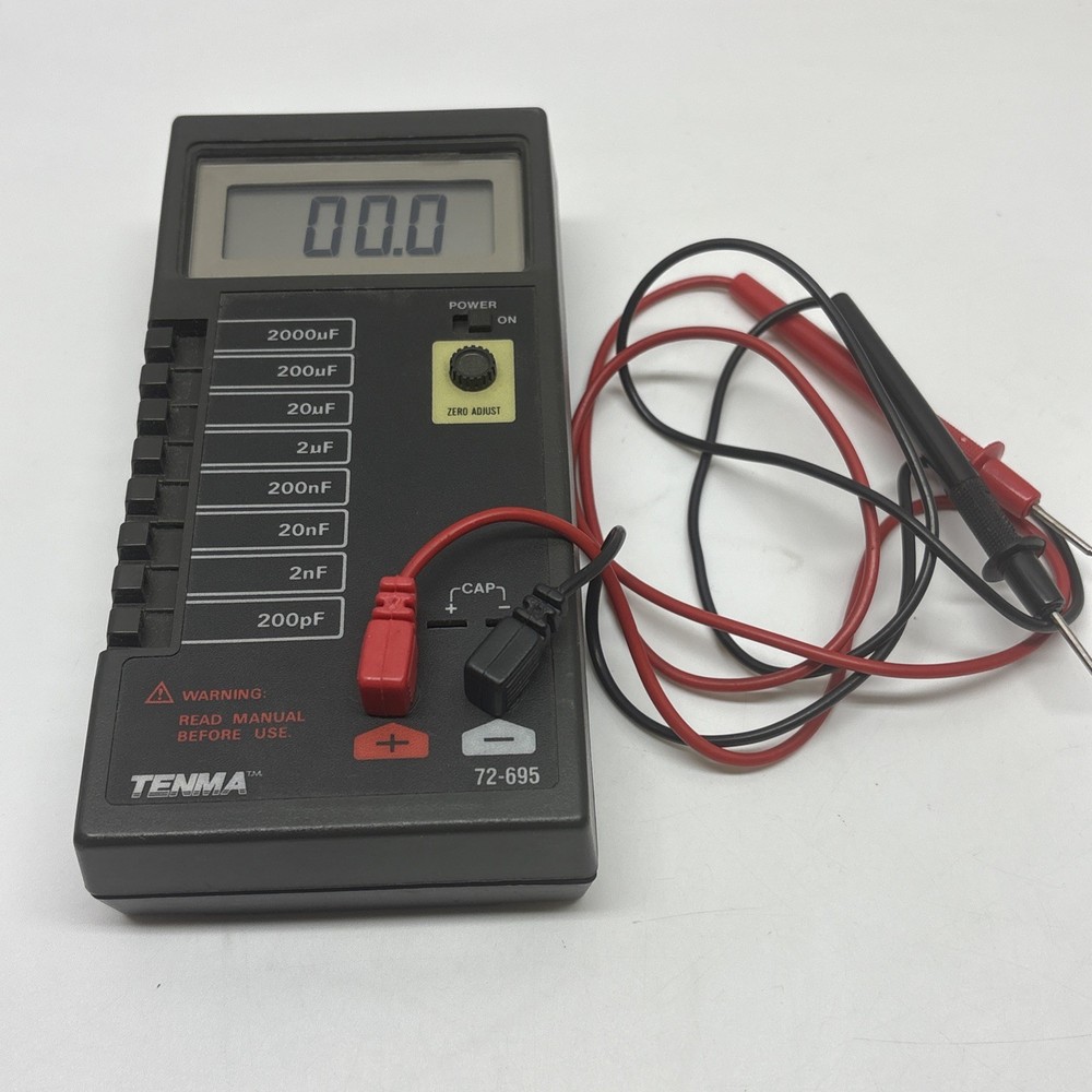 Vintage TENMA 72-695 Capacitance Meter Good Used Condition