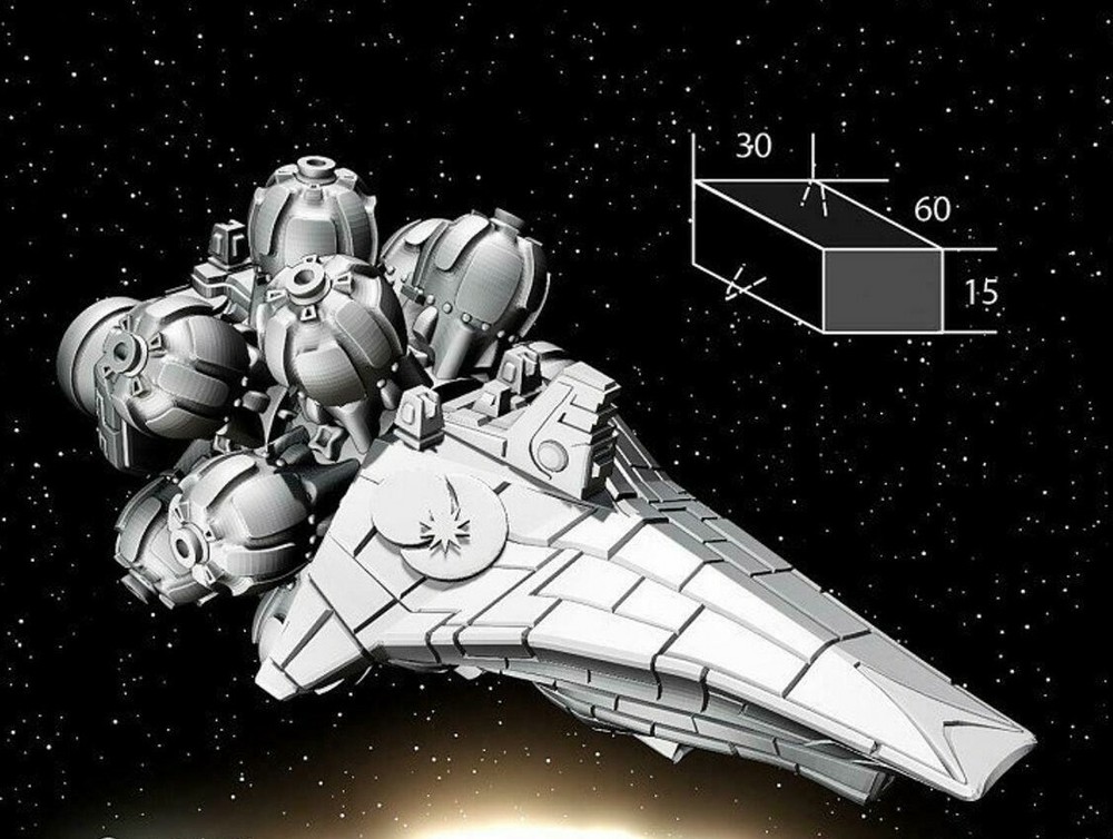 Human Flagship - Twilight Imperium | Fleetscale | Starfinder | Billion Suns