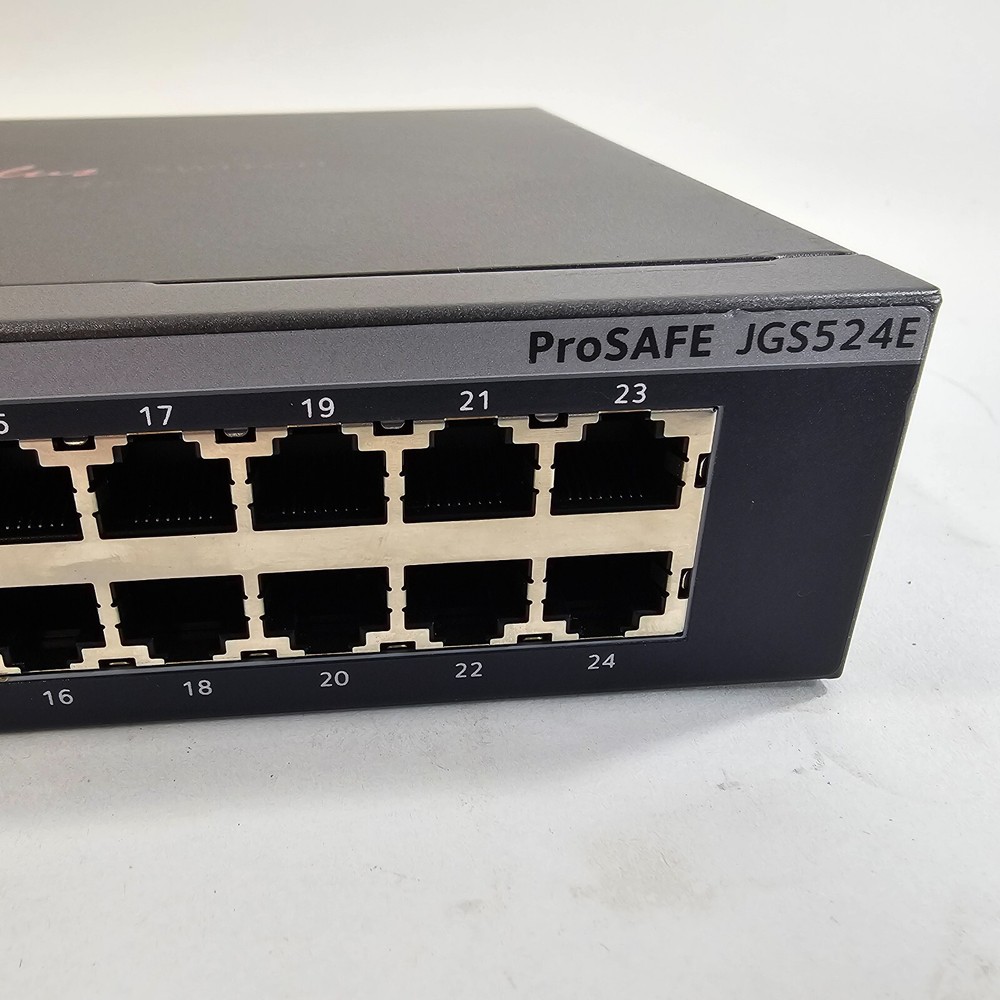 NETGEAR JGS524Ev2 ProSafe 24-Port Gigabit Plus Network Switch - Tested & Working