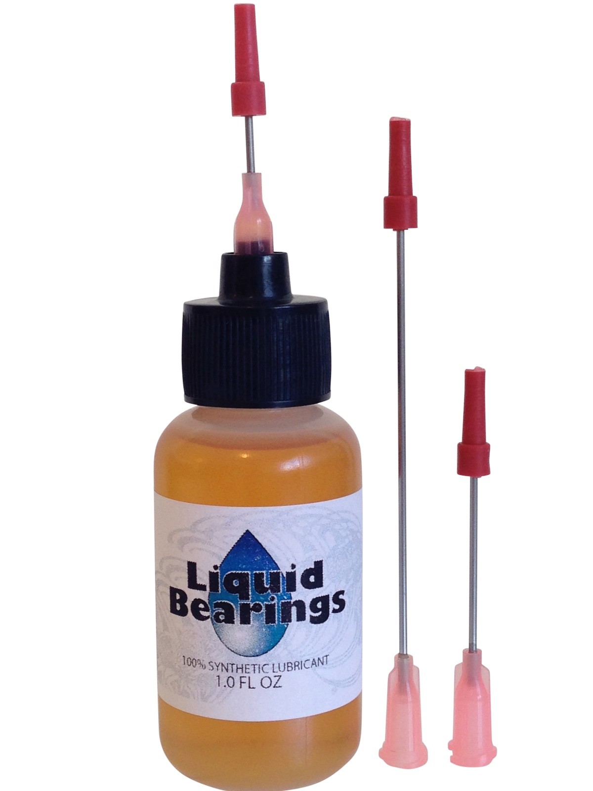 Liquid Bearings oil with EXTRA-LONG 3” needle, BEST 100%-synthetic lubricant !!