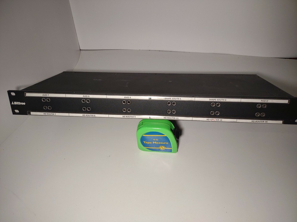 Bittree® Programmable RS-422 Patchbay 1 RU with DE-9 Rear Interface