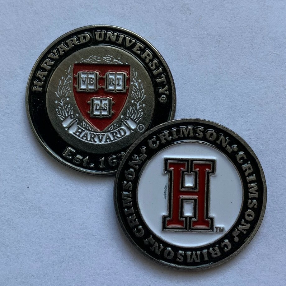 Harvard Crimson Golf Ball Marker New