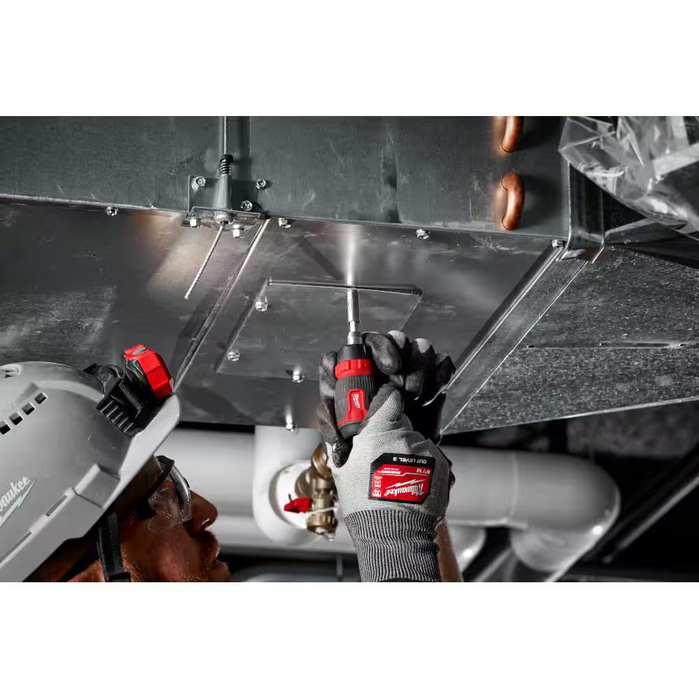 8-In-1 Ratcheting Compact Multi-Bit Screwdriver