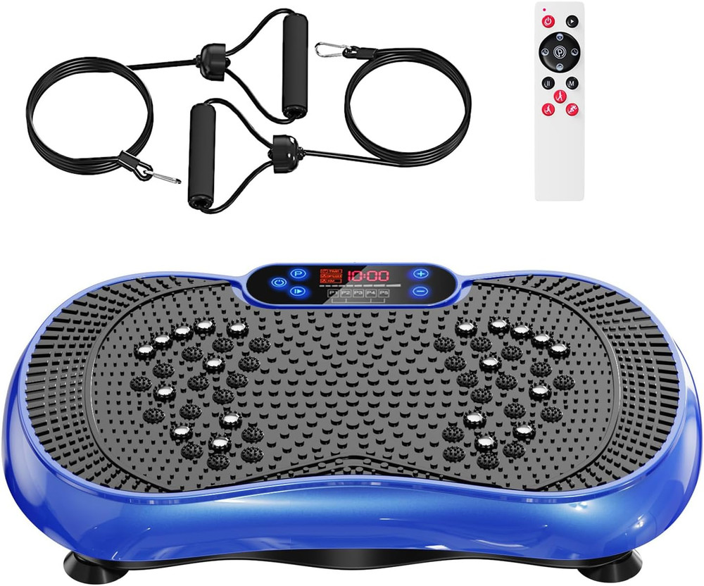 Vibration Plate Exercise Machine, Lymphatic Drainage Machine for Weight Loss, 10