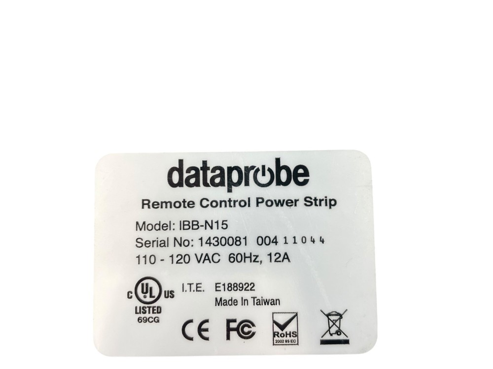 Dataprobe iBootBar IBB-N15 Remote Control Power Strip