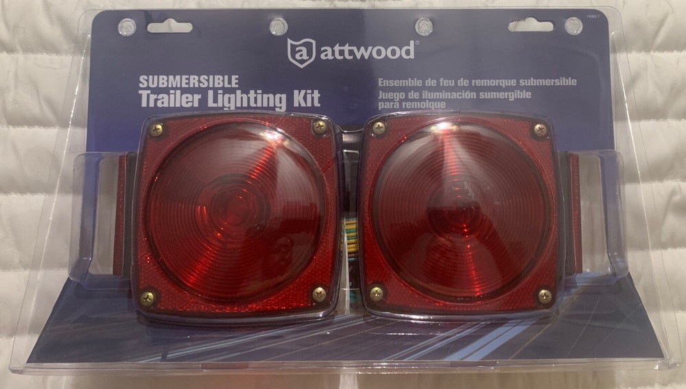 attwood 14060-7 Submersible Multi-Function Trailer Light Kit New Retail Package