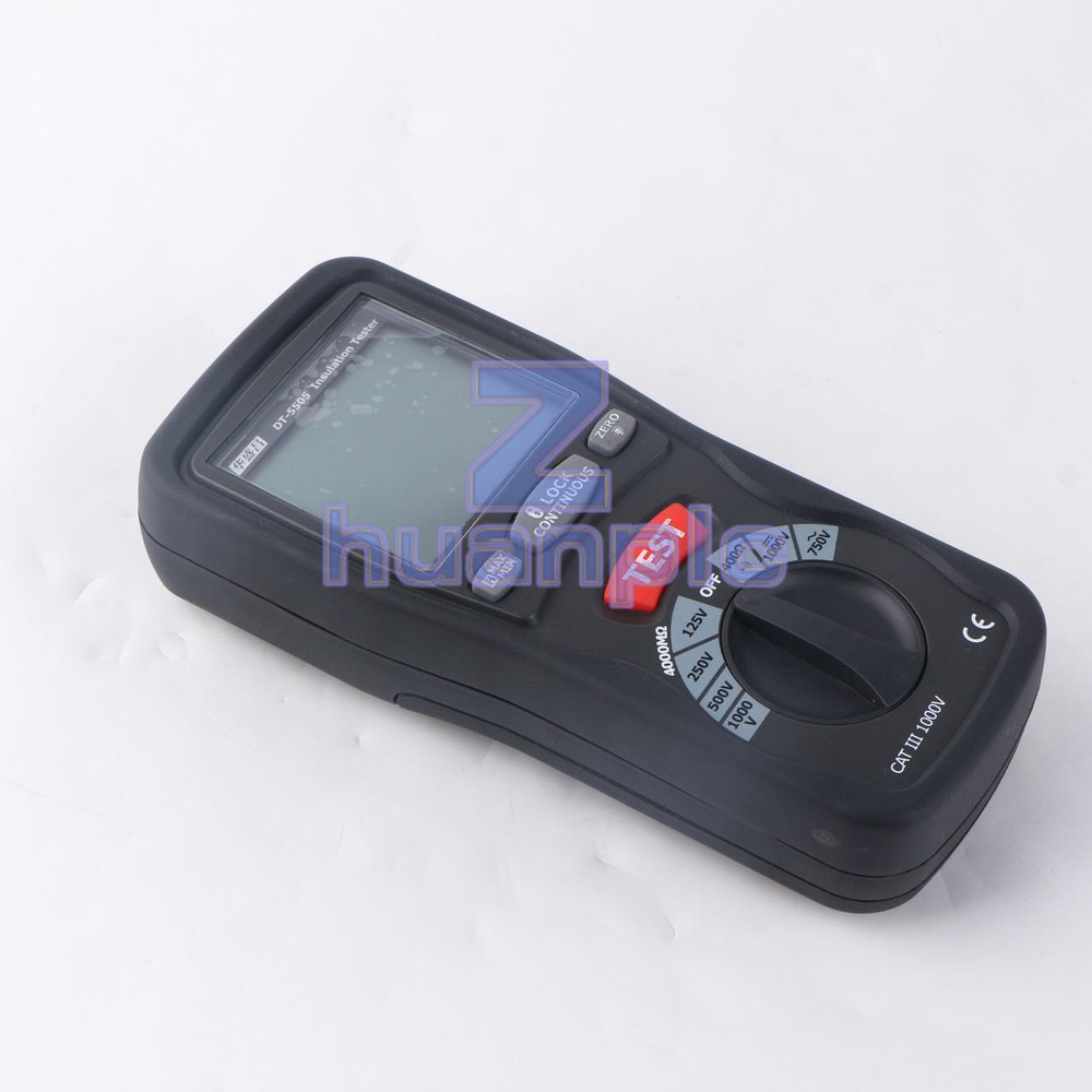 ONE NEW CEM DT-5505 Insulation Testers Large Dual Display with Backlight