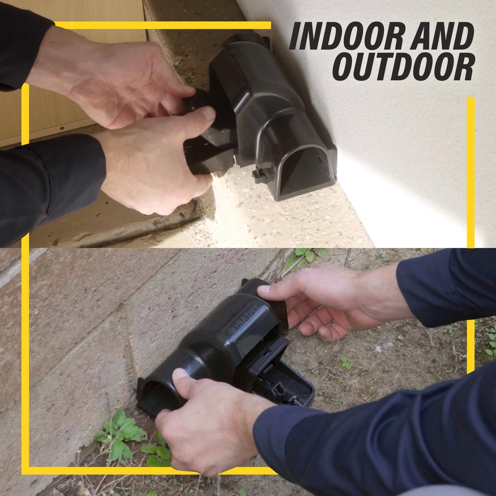 Rat and Chipmunk Traps Covered Snap Traps for Humane Pest Control 4-Pack
