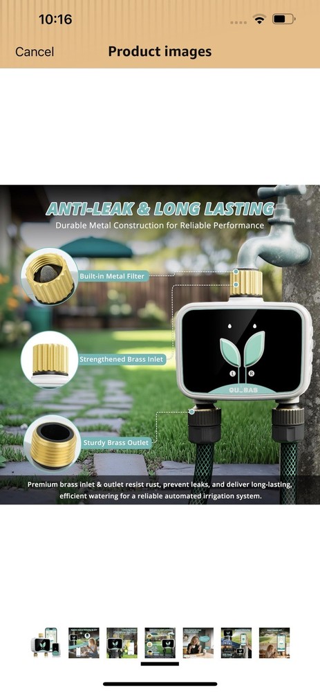 WiFi Sprinkler Timer Smart Water Timer for Hose with APP Remote Control