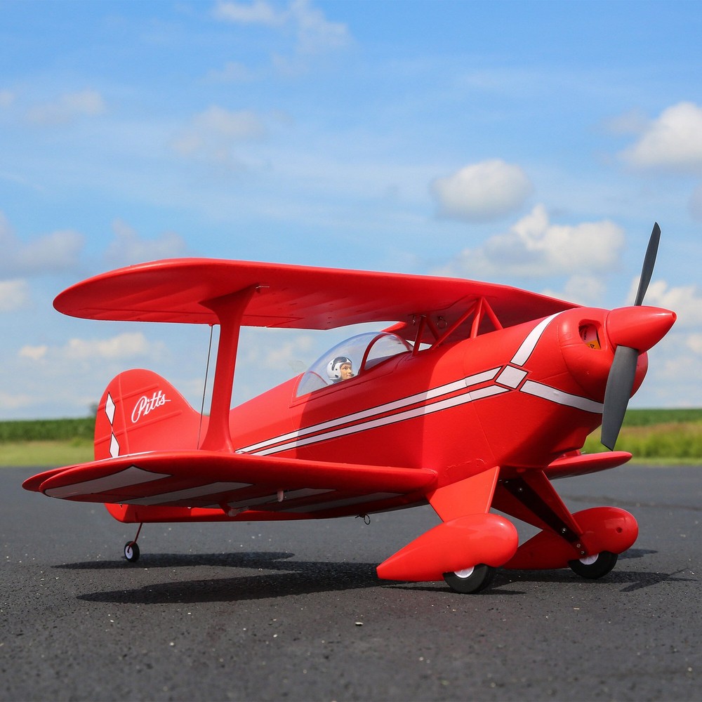 E-flite RC Airplane Pitts S-1S BNF Basic with AS3X and SAFE Select 850mm