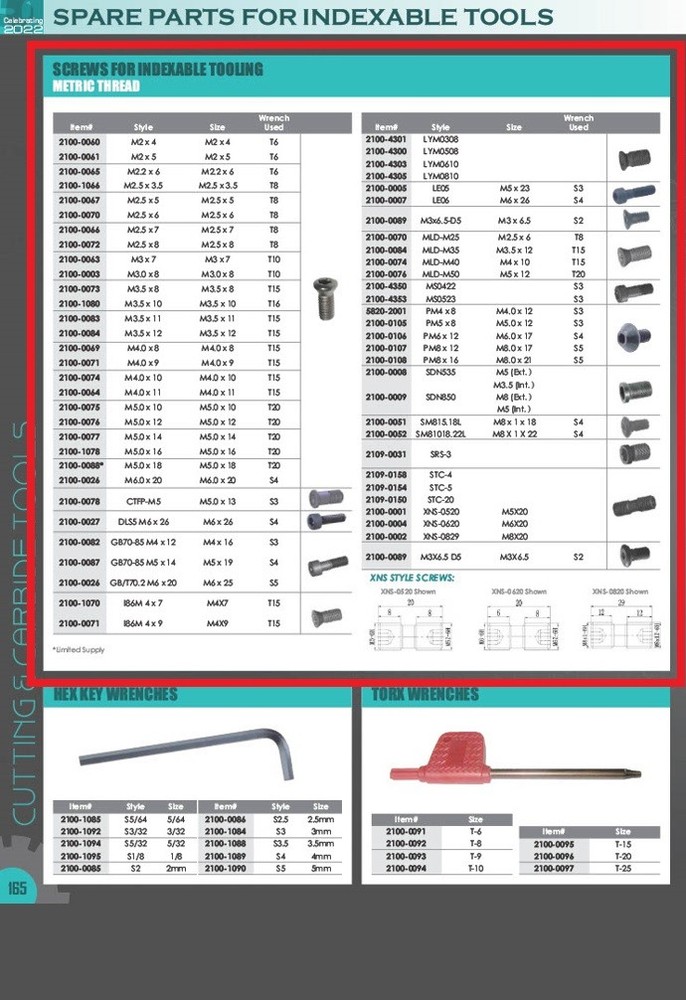 MTH0623 LOCKING SCREW (2100-0027)