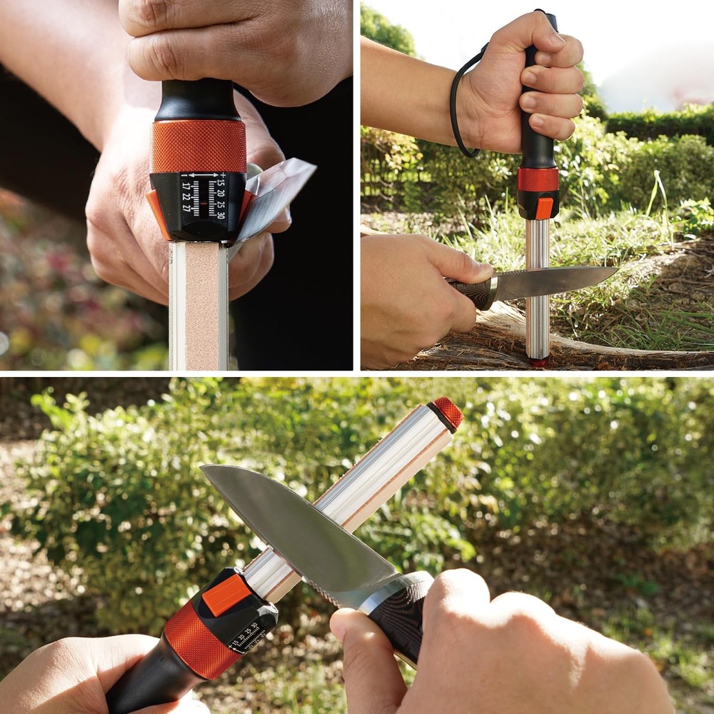 SHARPAL 210N TRANSFOROD 11-In-1 Adjustable Angle Compact, Black and orange