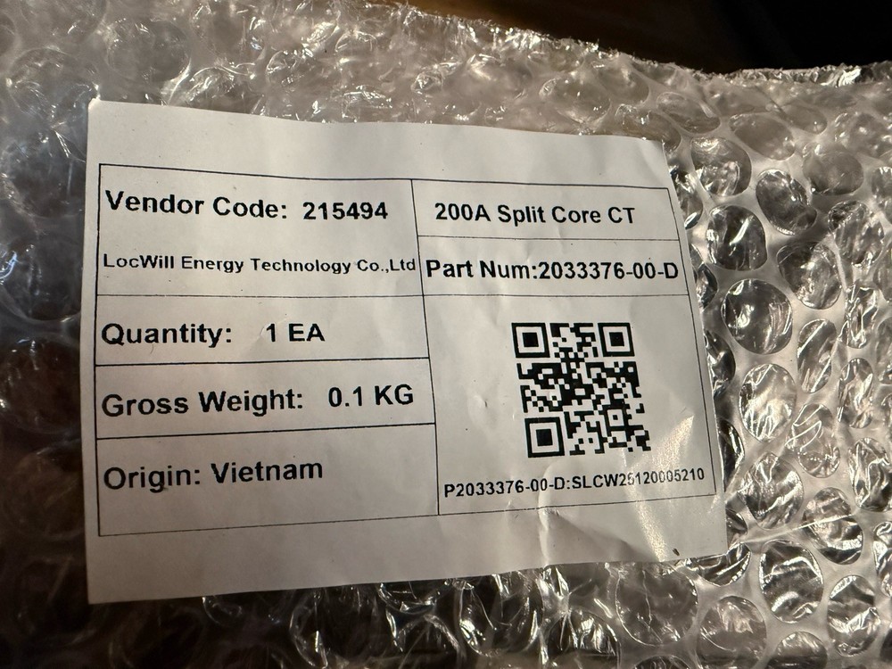 200a Split Core Ct Tesla LocWill Energy Technology Co