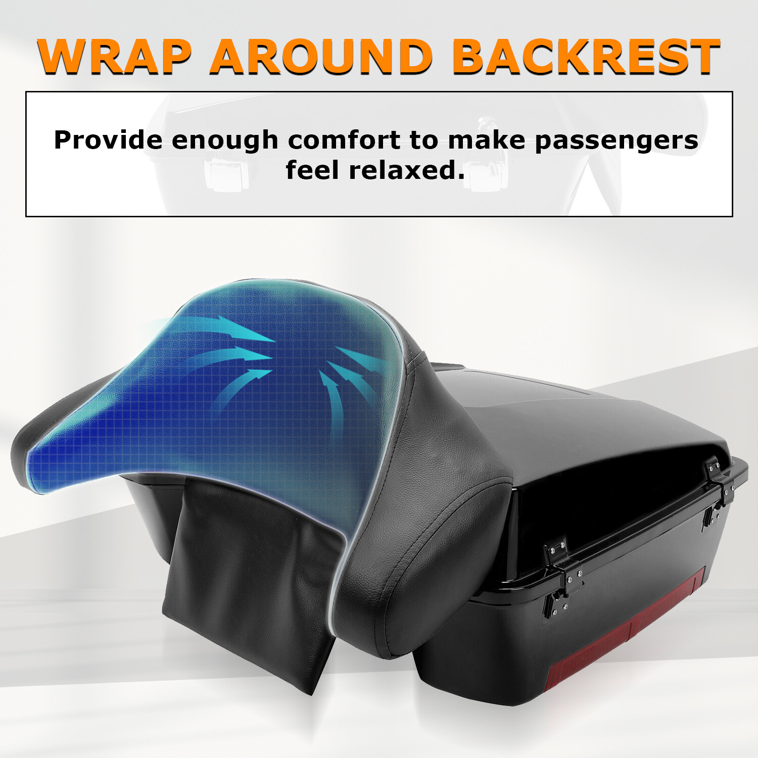 Chopped Luggage Trunk For 1997-2013 Harley Davidson Touring Street Electra Glide