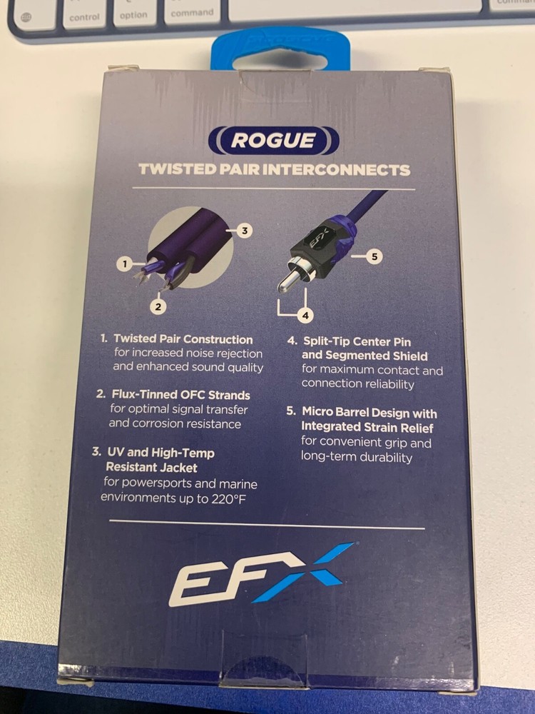 ROGUE Twisted Pair Interconnects EFX 12 FT