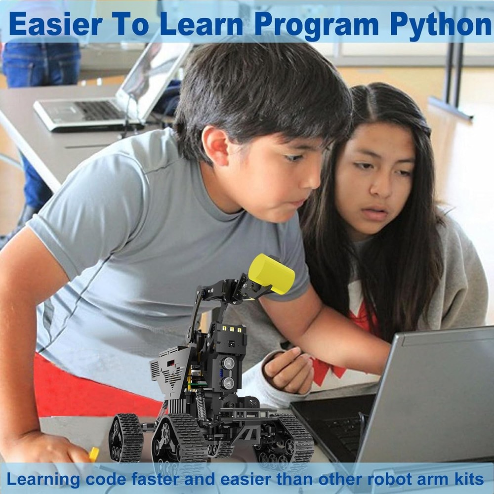 Robot Car Kit for Raspberry Pi Smart Robotics Arm STEM Programming Tank Kit