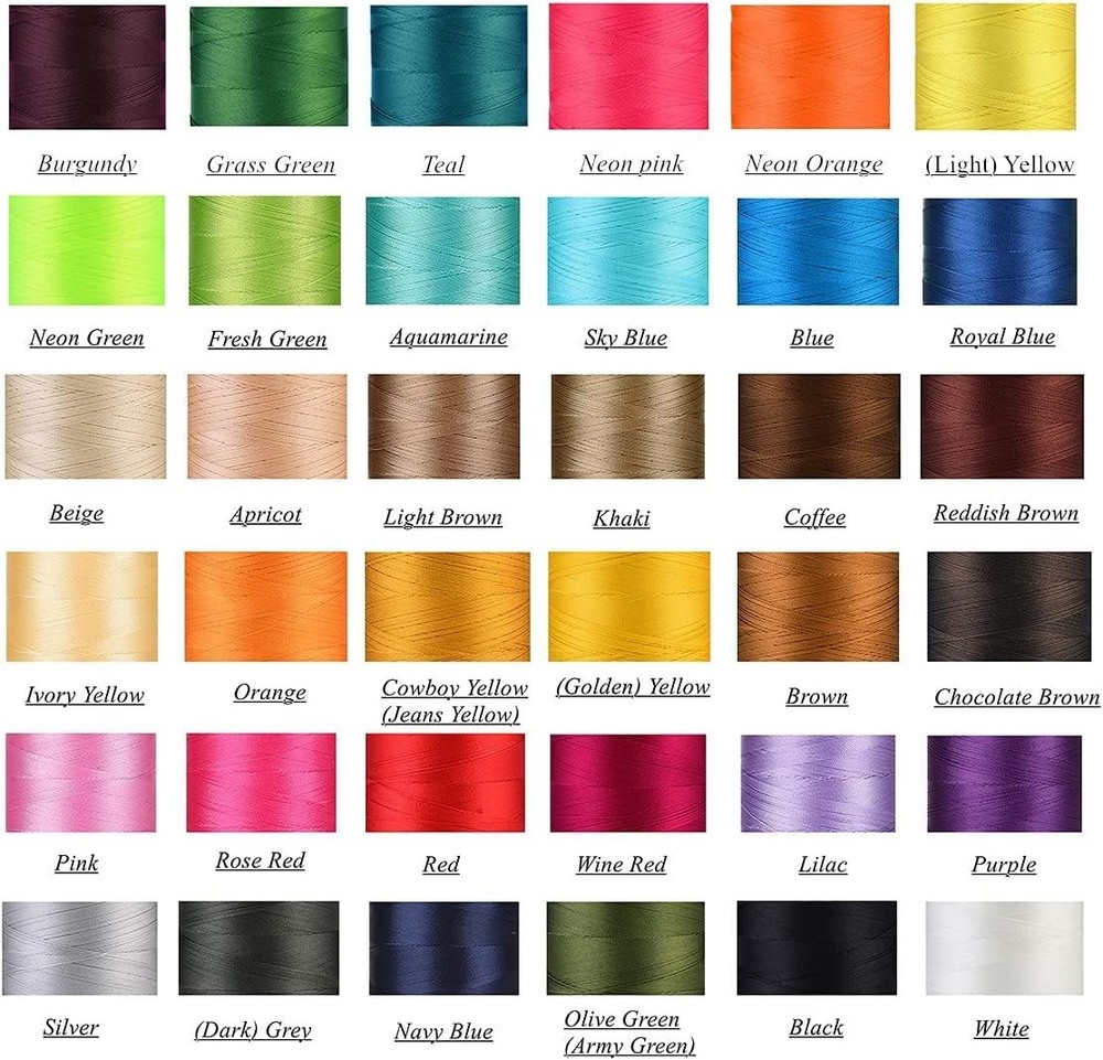Durable 210D/3 UV Resistant Polyester Thread - Perfect for Upholstery & More