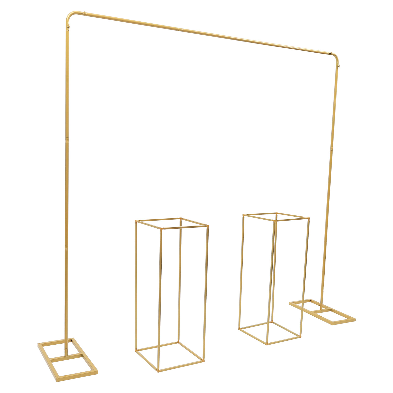 Modern Gold Metal Wedding Backdrop Stand Balloon Stand with Flower Stands