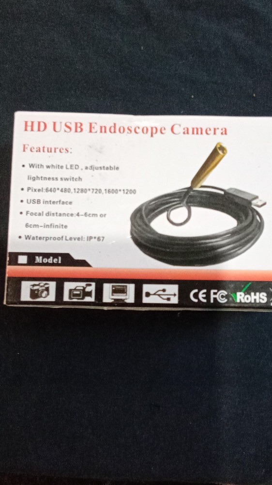 Waterproof USB Endoscope Camera 7mm 7m Adjustable LED Flexible Shaft