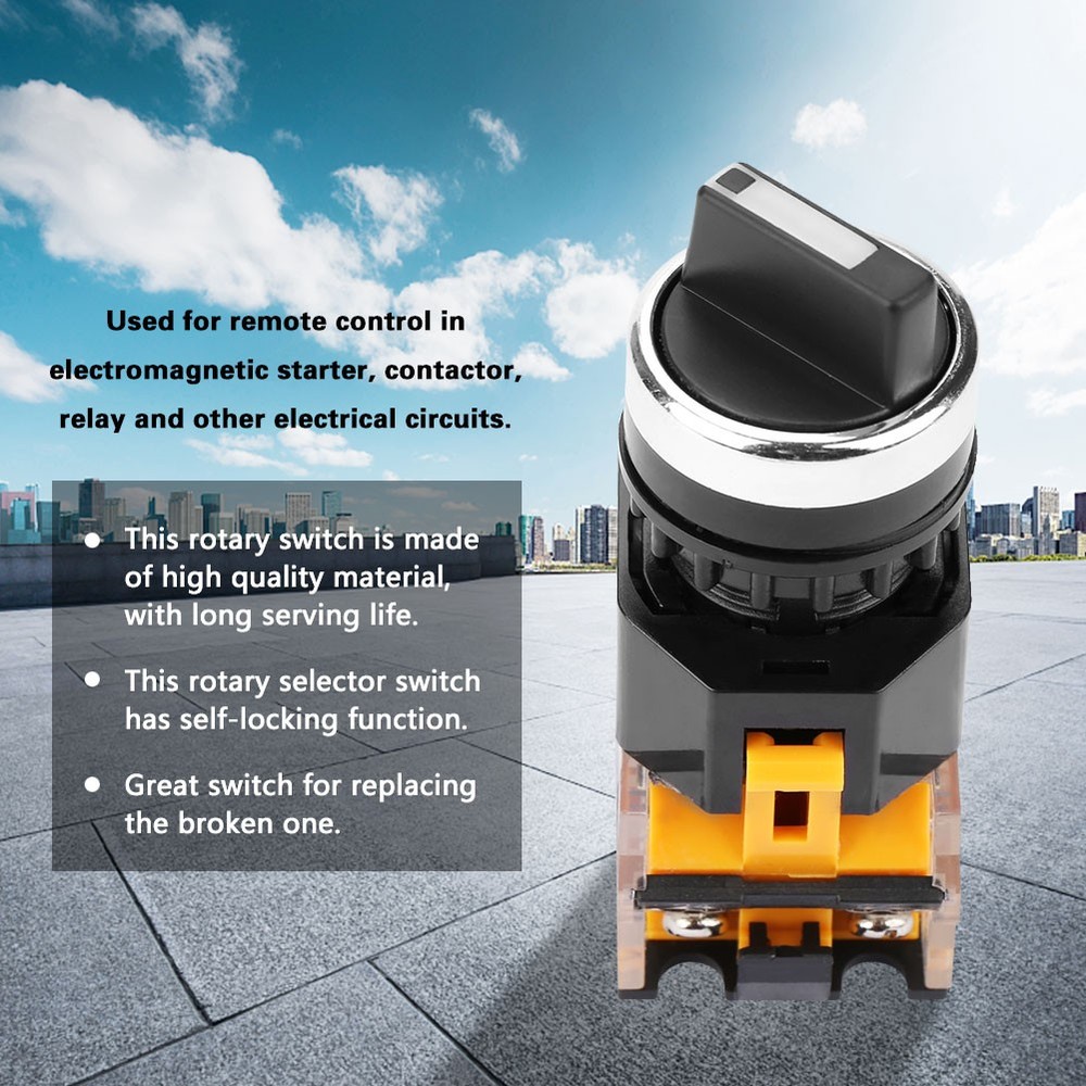 3 Position 2NO Maintained Select Selector Switch Switch LA38-20X3 NEW