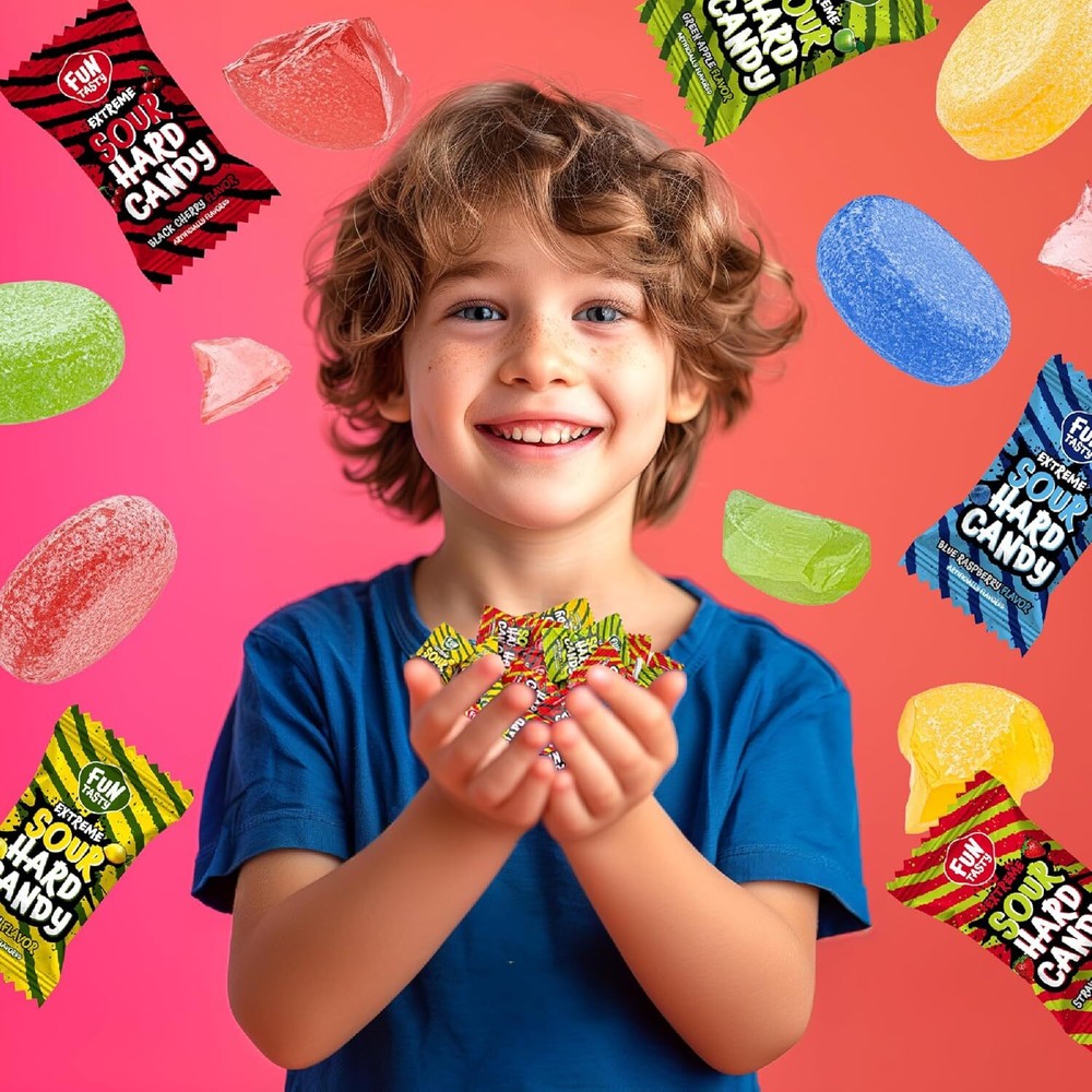 Extreme Sour Hard Candy Mix - 2 Pound Pack