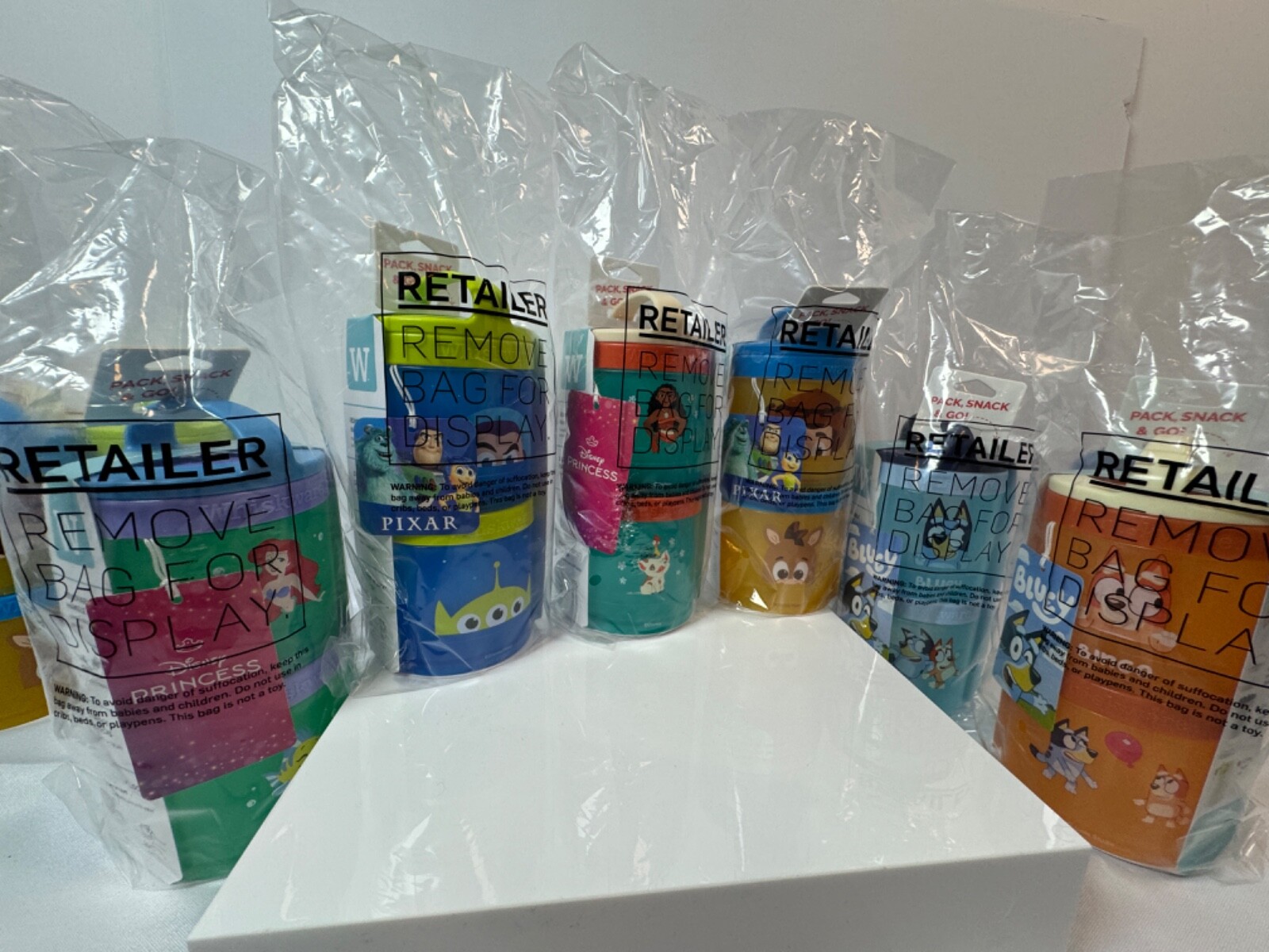 DISNEY-Whiskware by Blender Bottle -Kids Locking Snack Cups -Stocking Stuffers!!