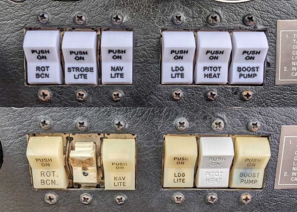 Boost Pump Mooney Klixon Switch Cover