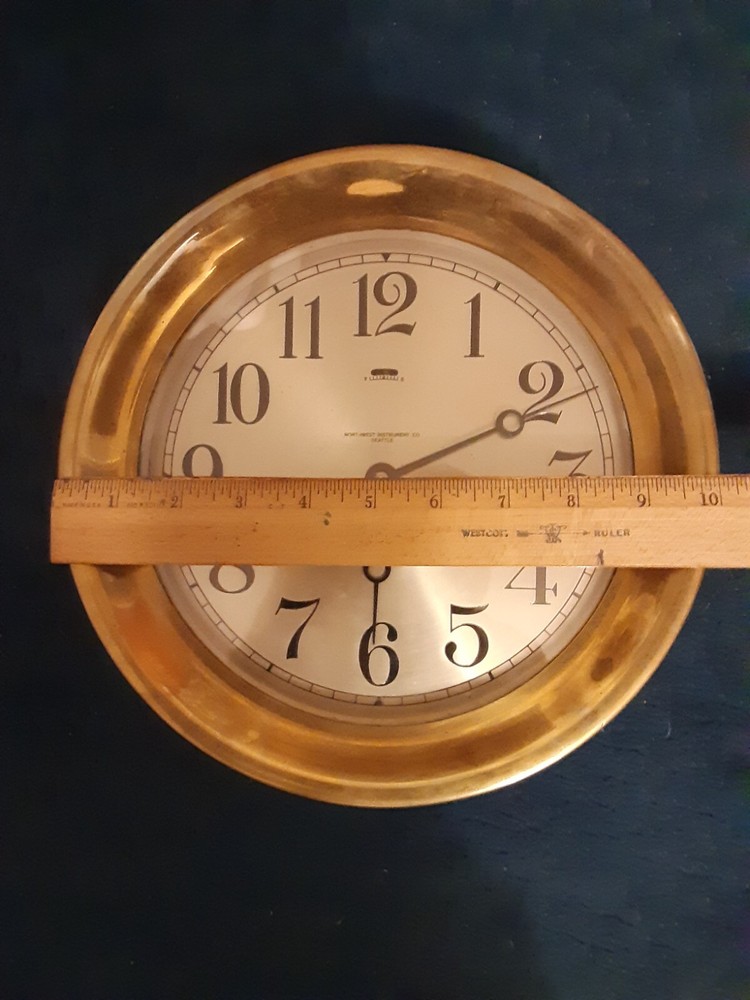 Chelsea Ships Bell Clock 8"