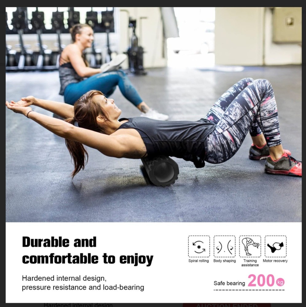 Foam Roller Trigger Point Exercise Roller High Density Muscle Roller 13"