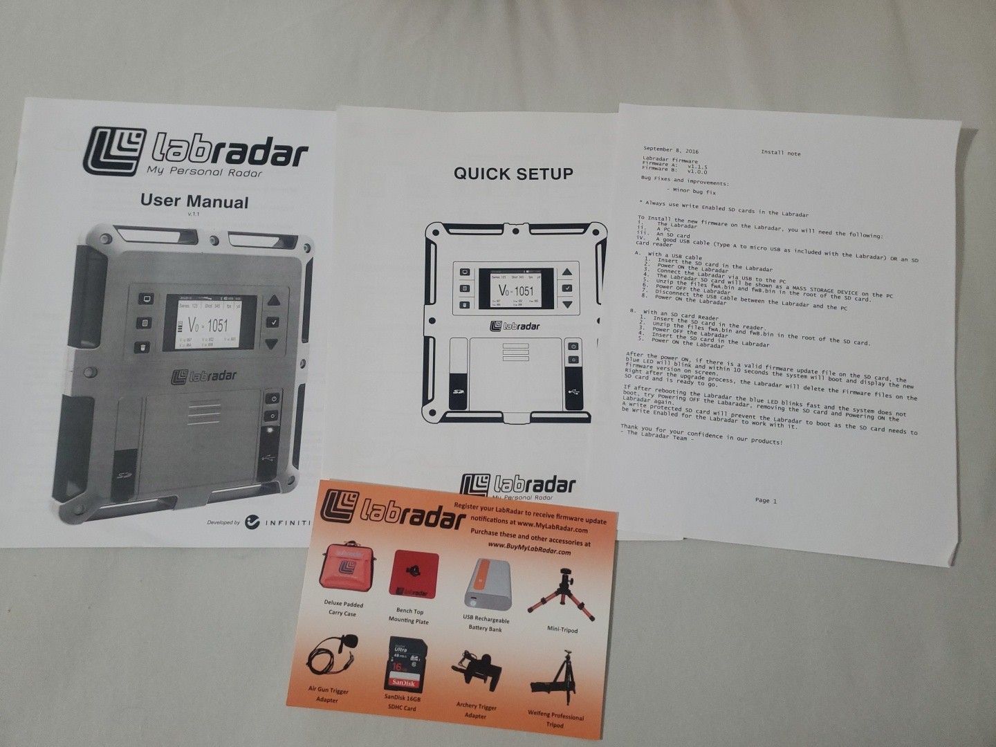 LabRadar Ballistic Velocity Doppler Radar Chronograph - *READ*