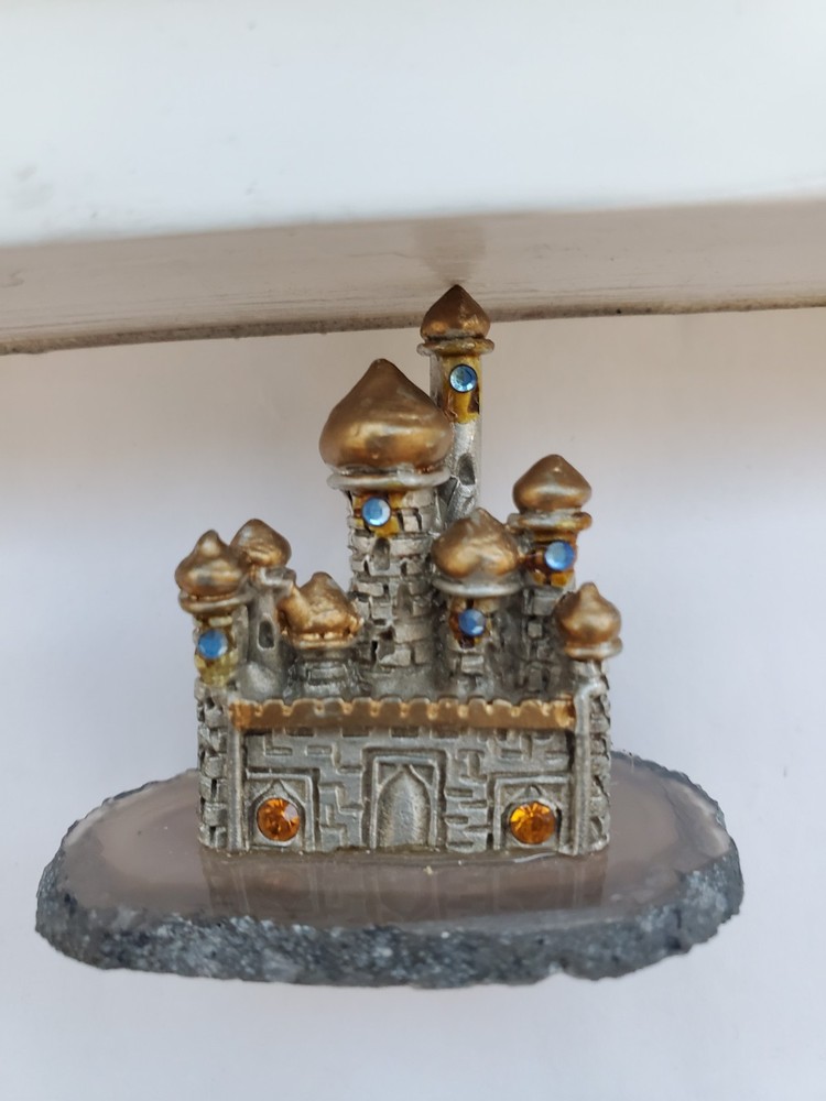 Mini Domed castle on Agate base figurine