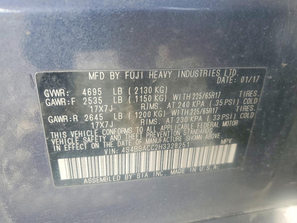Used A/C Selector Switch fits: 2017 Subaru Legacy automatic temperature control