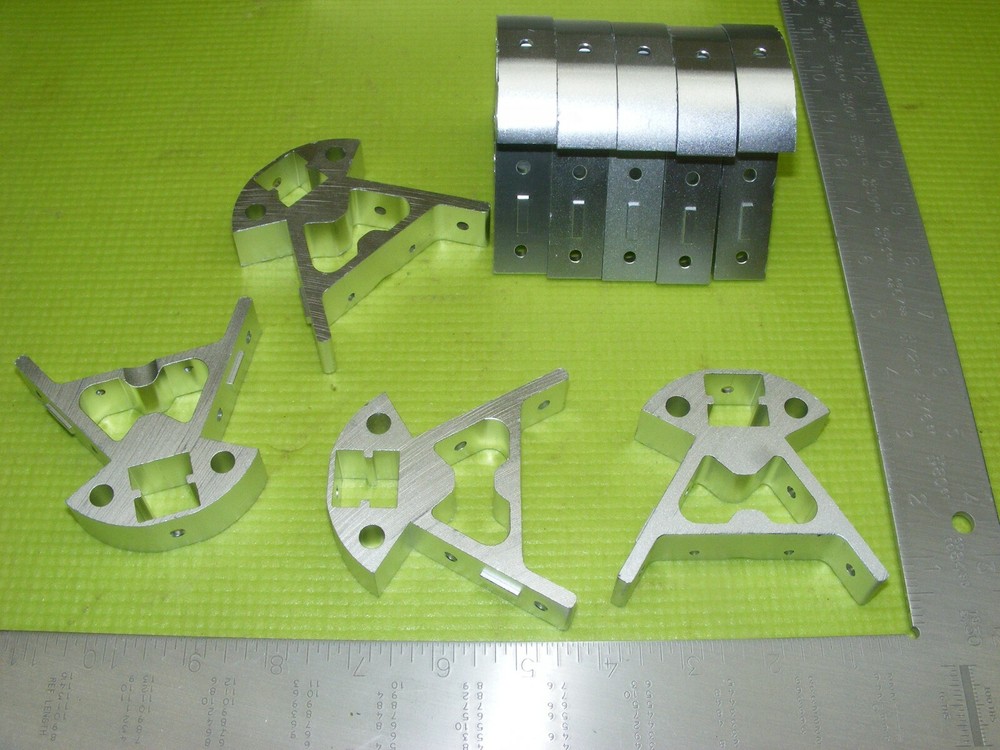 X9 KOSSEL DELTA SILVER ALUMINIUM CORNER FITTING BRACE FRAME VERTICAL BASE SET