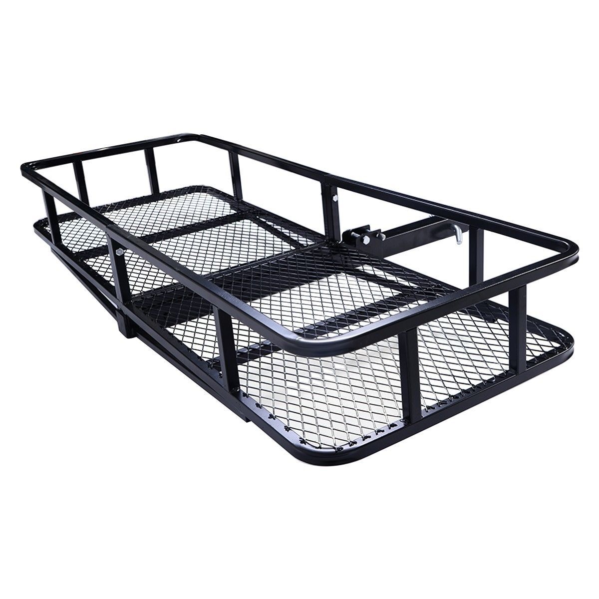 For 2" Car SUV Truck Folding Hitch Mount Cargo Carrier Rack 650lb Luggage Basket