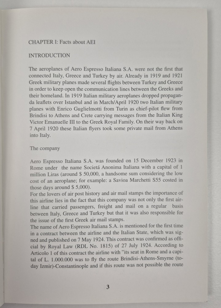 Vincent Prange Aero Espresso Italiana SA Catalogue Stamps Flights Documents Air