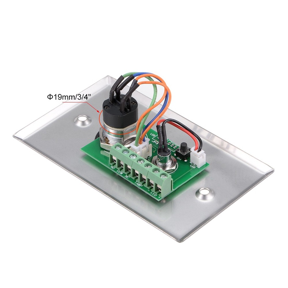 Key Switch SPST for Door Release Access Control with DC 12V Red Indicator