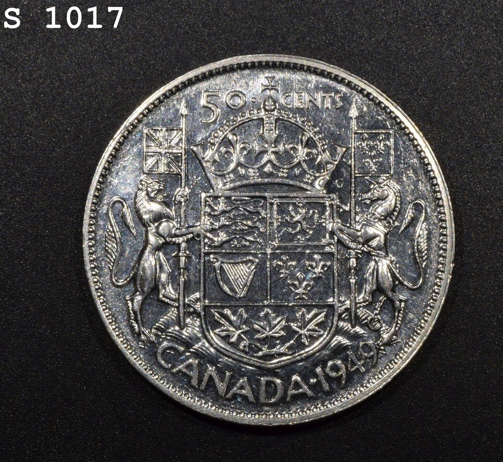 1949 "ND" Canada Silver 50 Cents "UNC"
